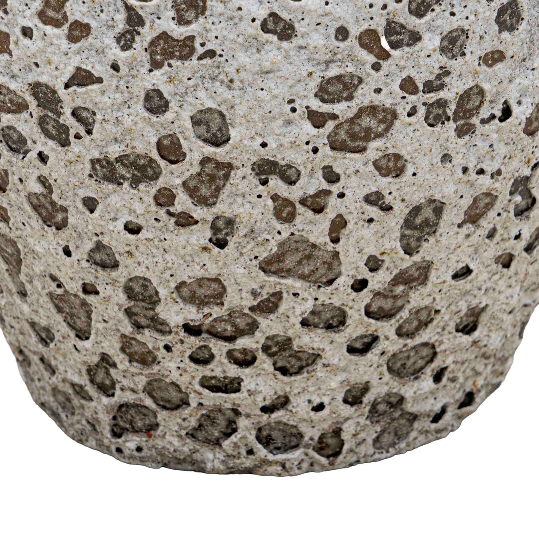 Textured White ceramic Pot