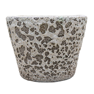 Textured White ceramic Pot