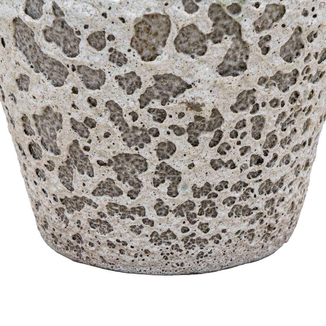 Textured White ceramic Pot