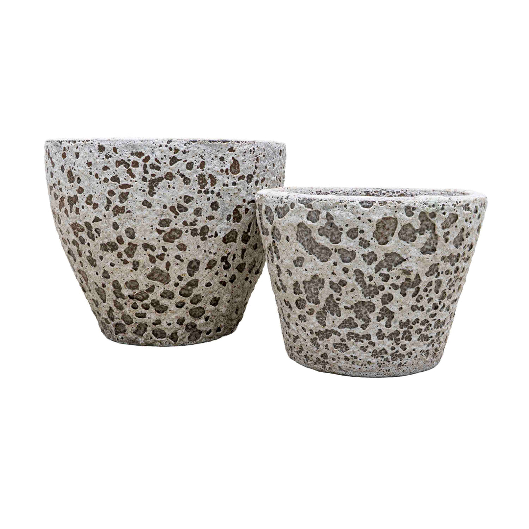 Textured White ceramic Pot