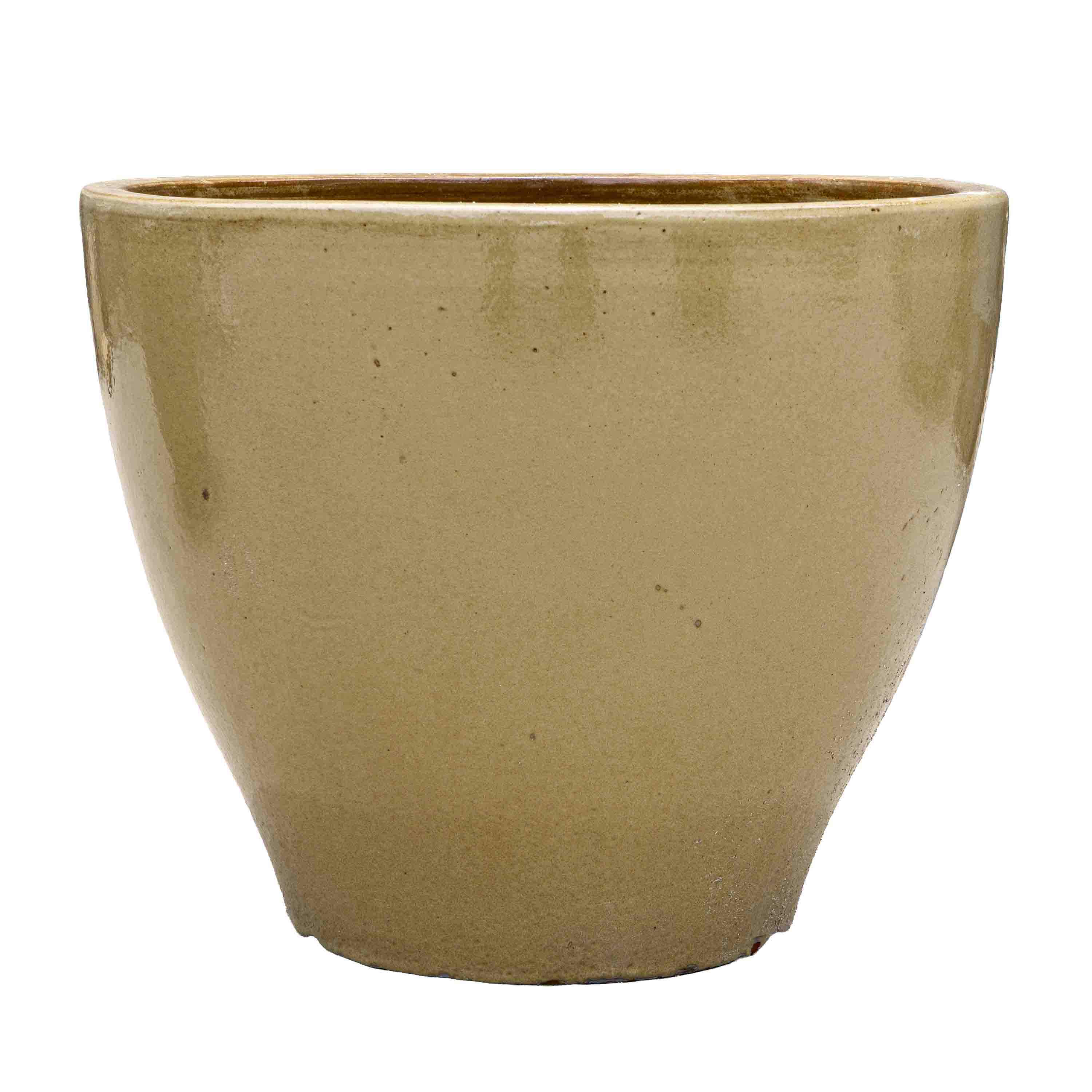 Olive green Ceramic Pot