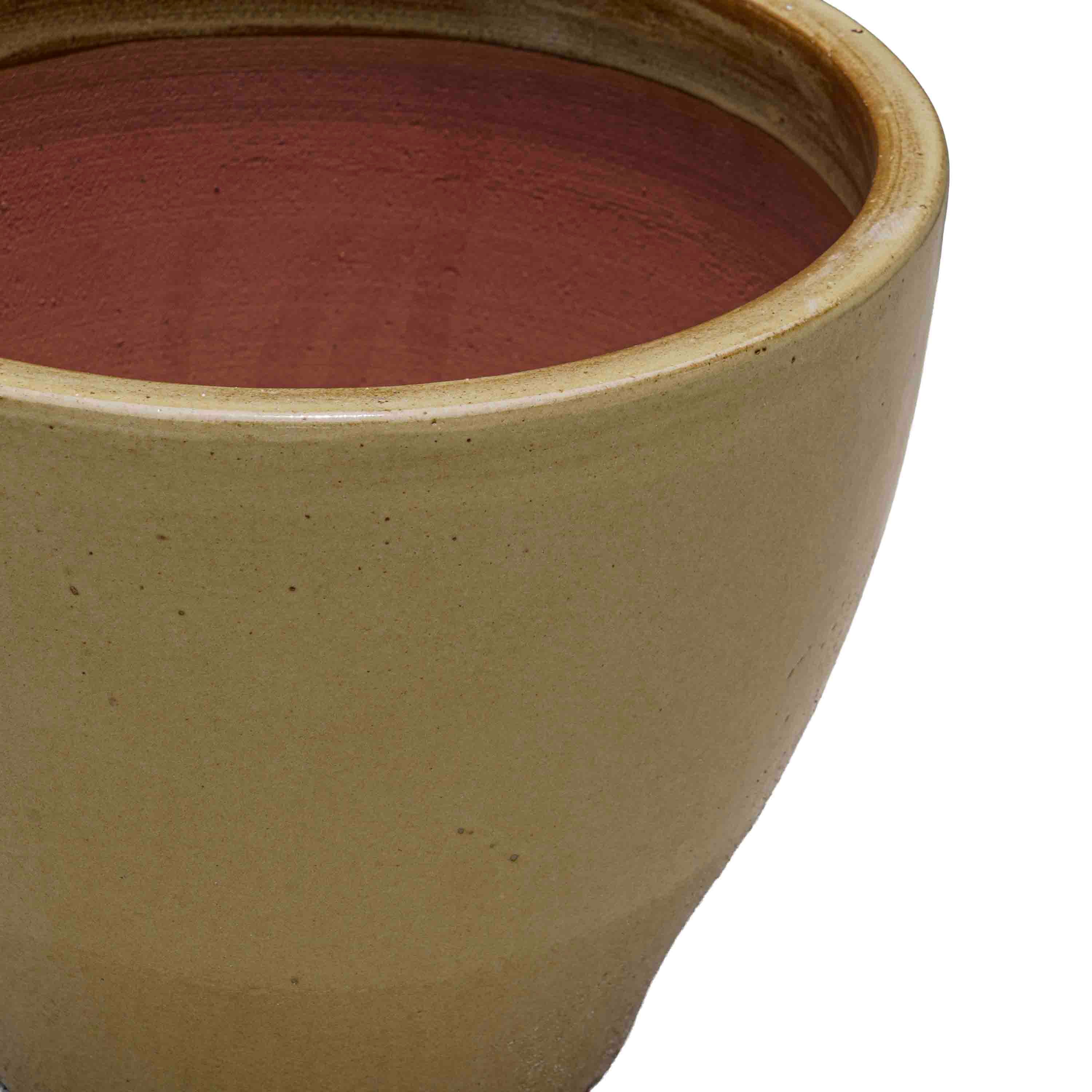 Olive green Ceramic Pot