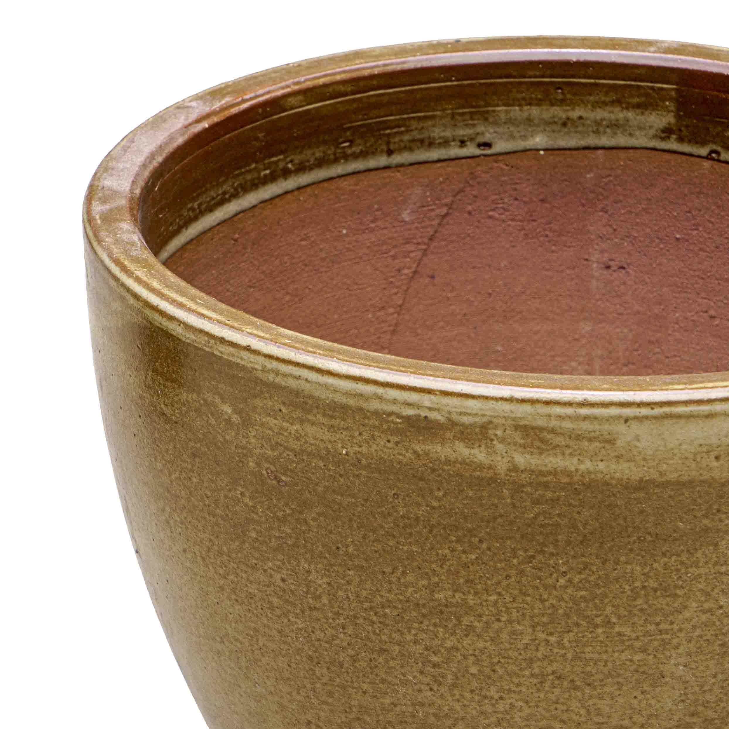 Olive green Ceramic Pot