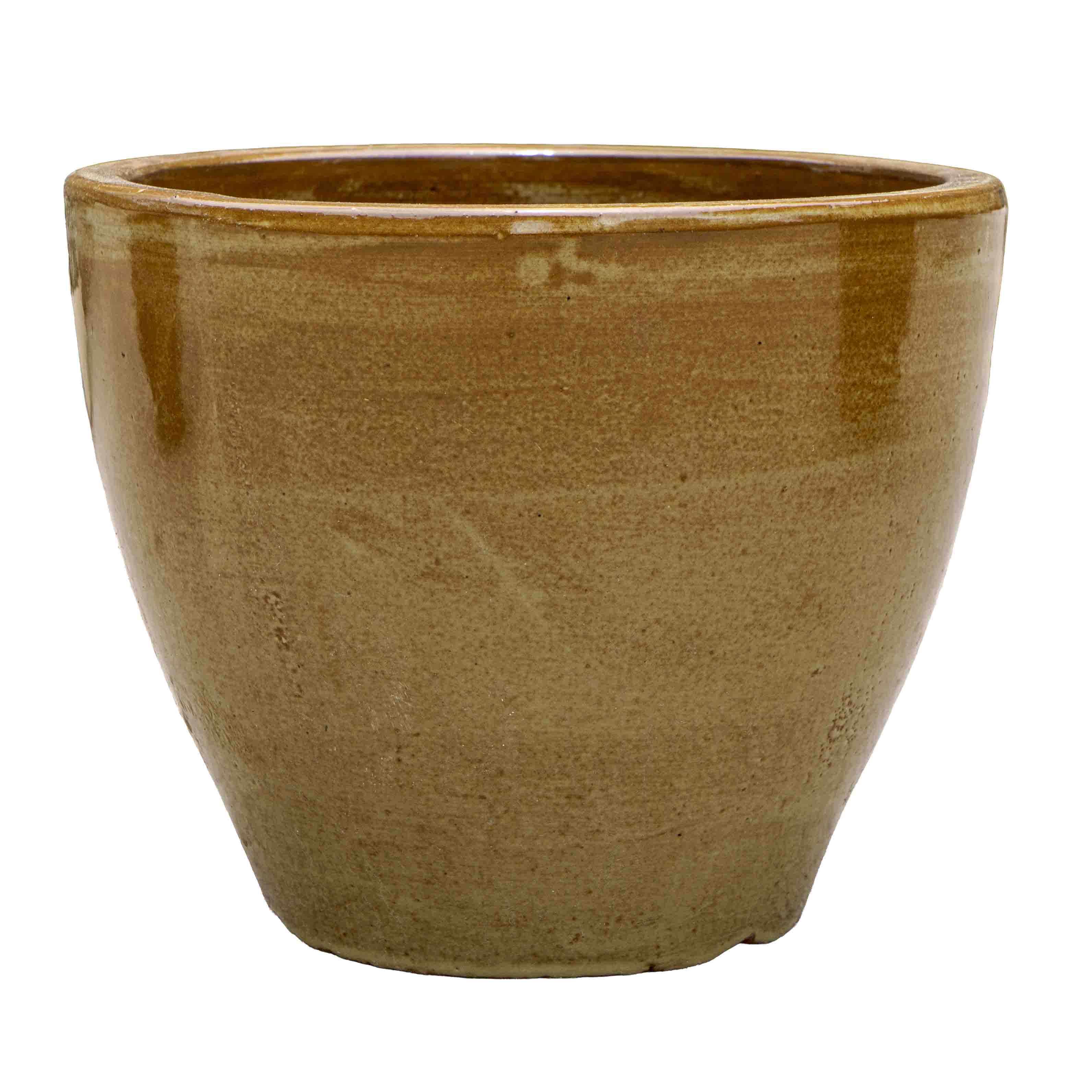 Olive green Ceramic Pot