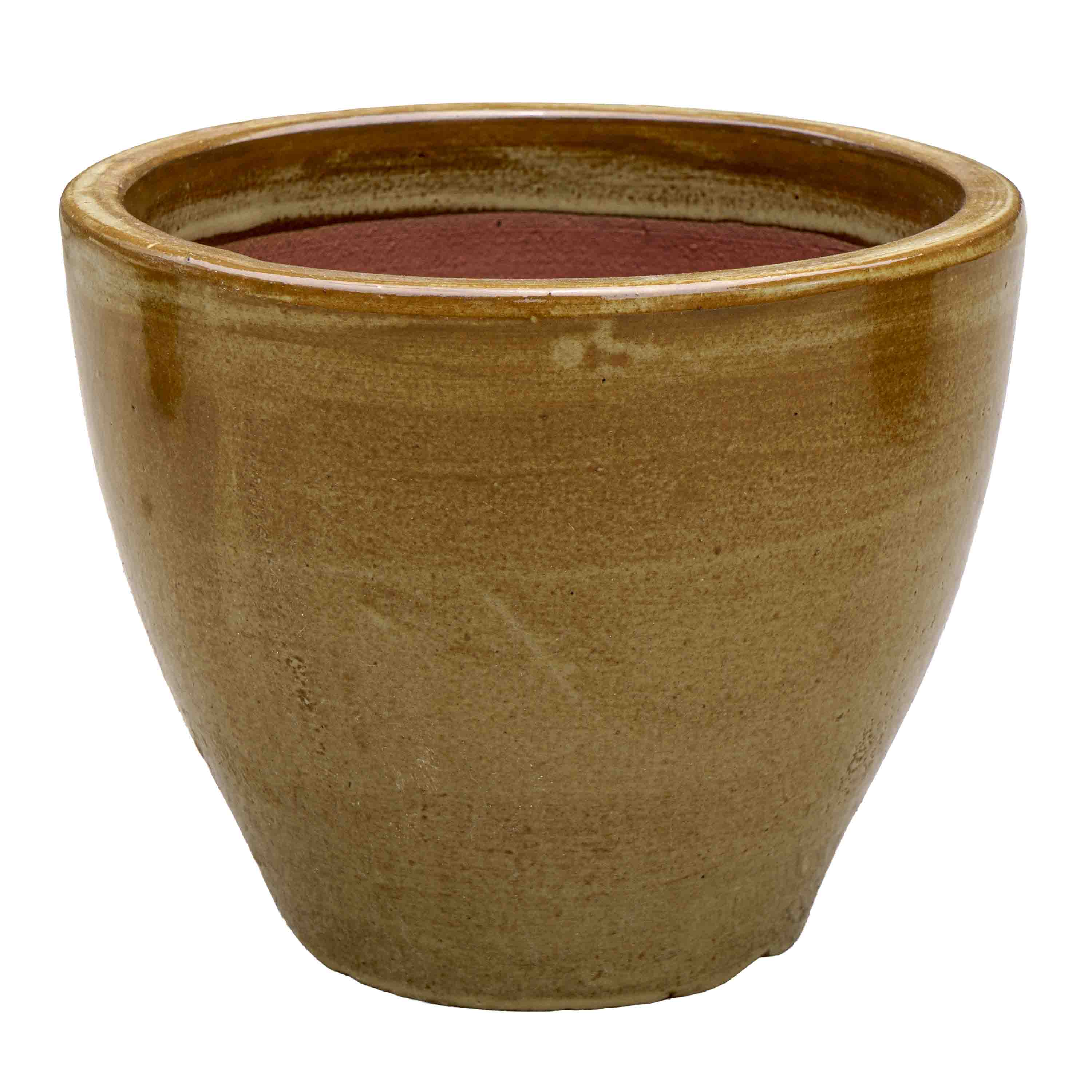 Olive green Ceramic Pot
