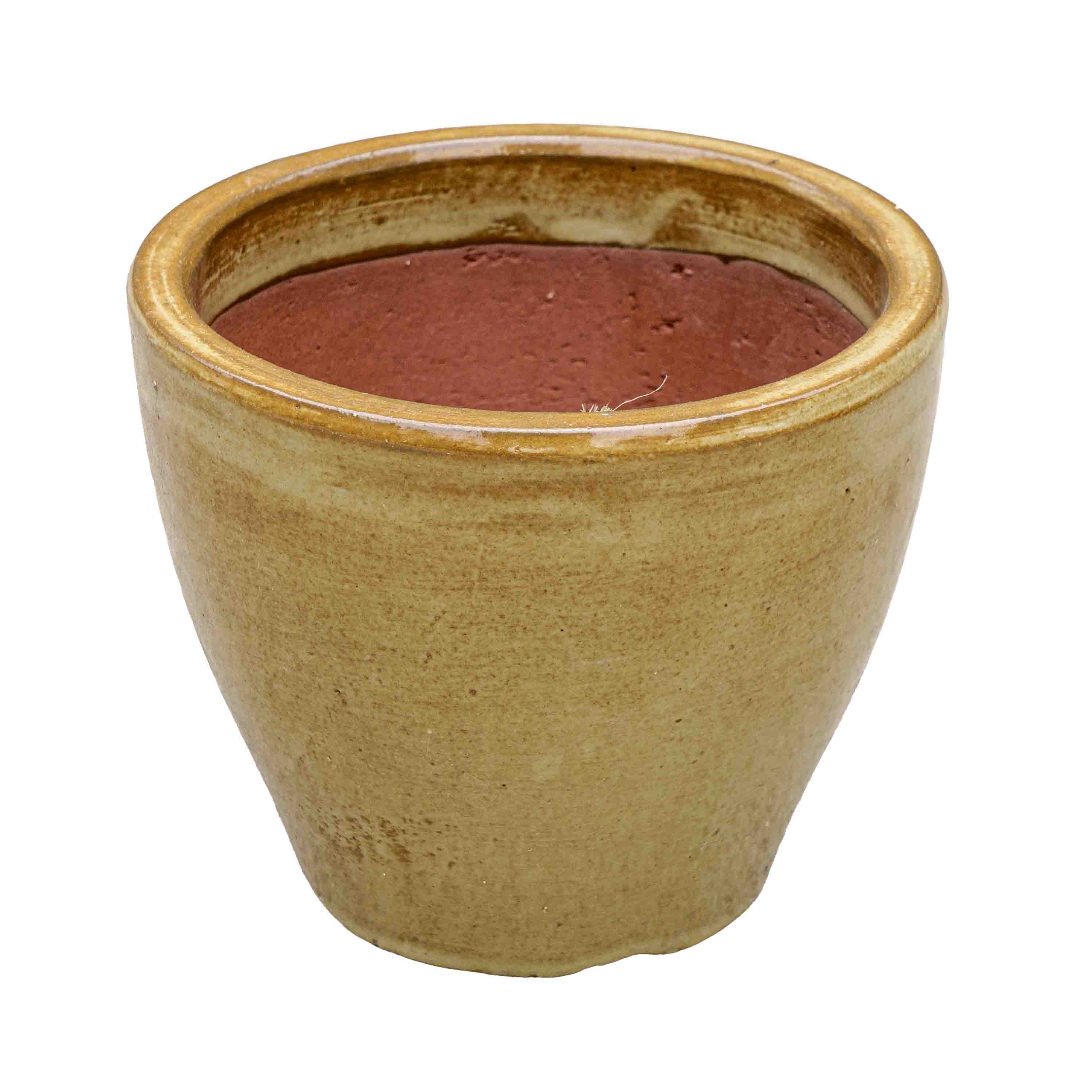 Olive green Ceramic Pot
