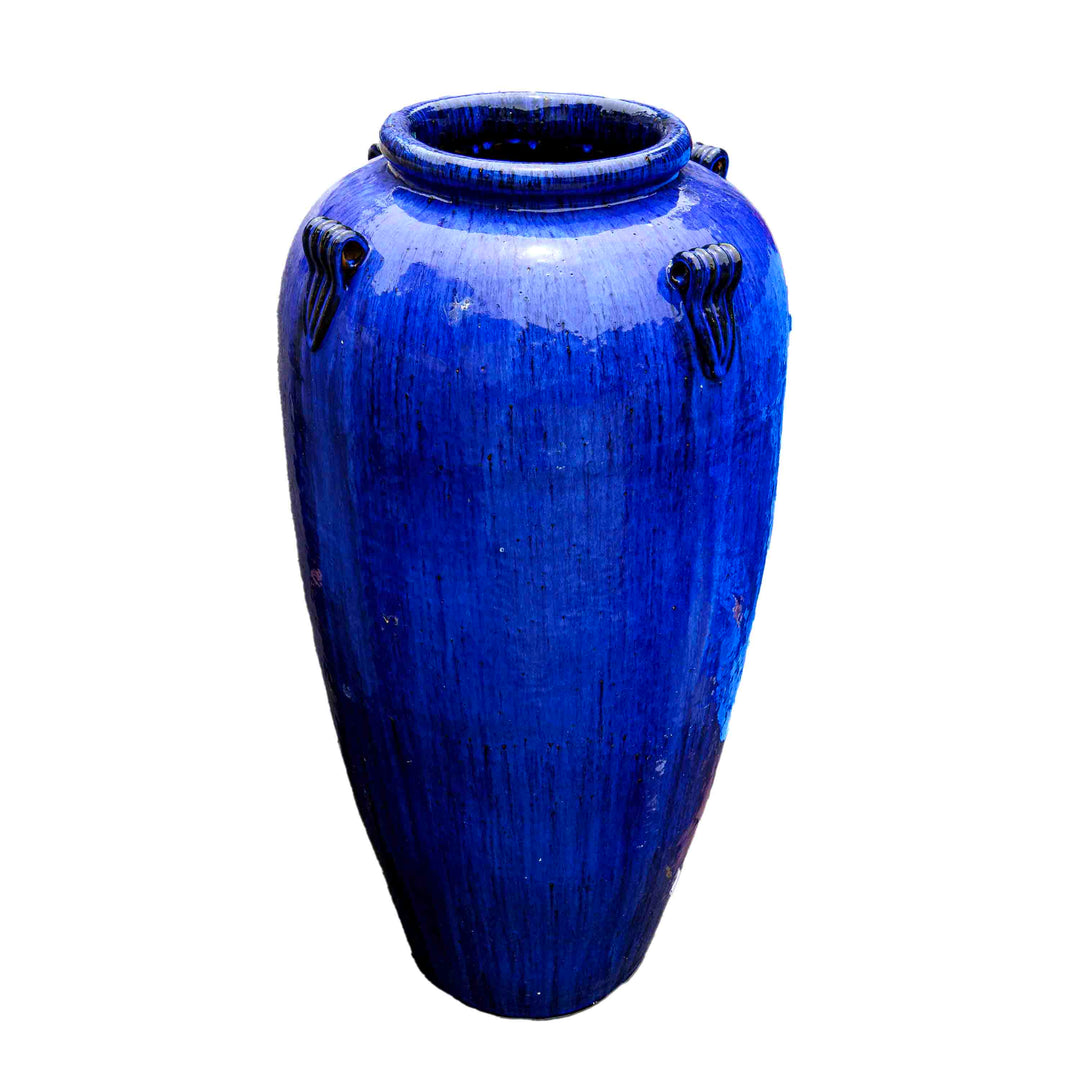 Royal Blue Glazed Ceramic Pot