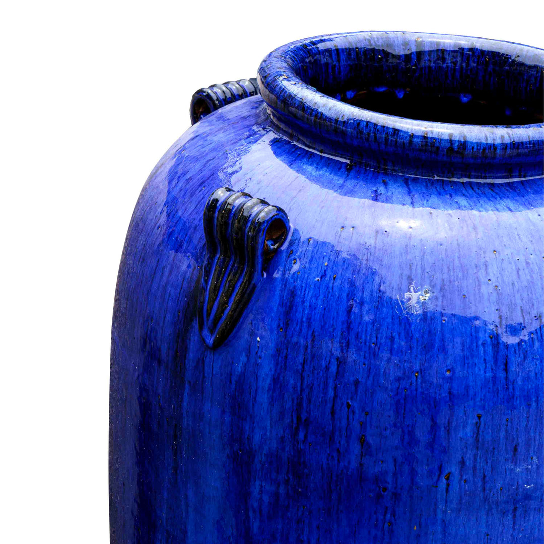 Royal Blue Glazed Ceramic Pot