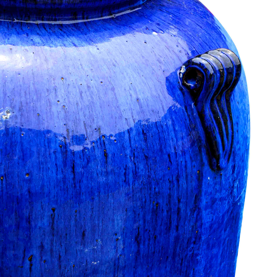 Royal Blue Glazed Ceramic Pot