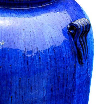 Royal Blue Glazed Ceramic Pot
