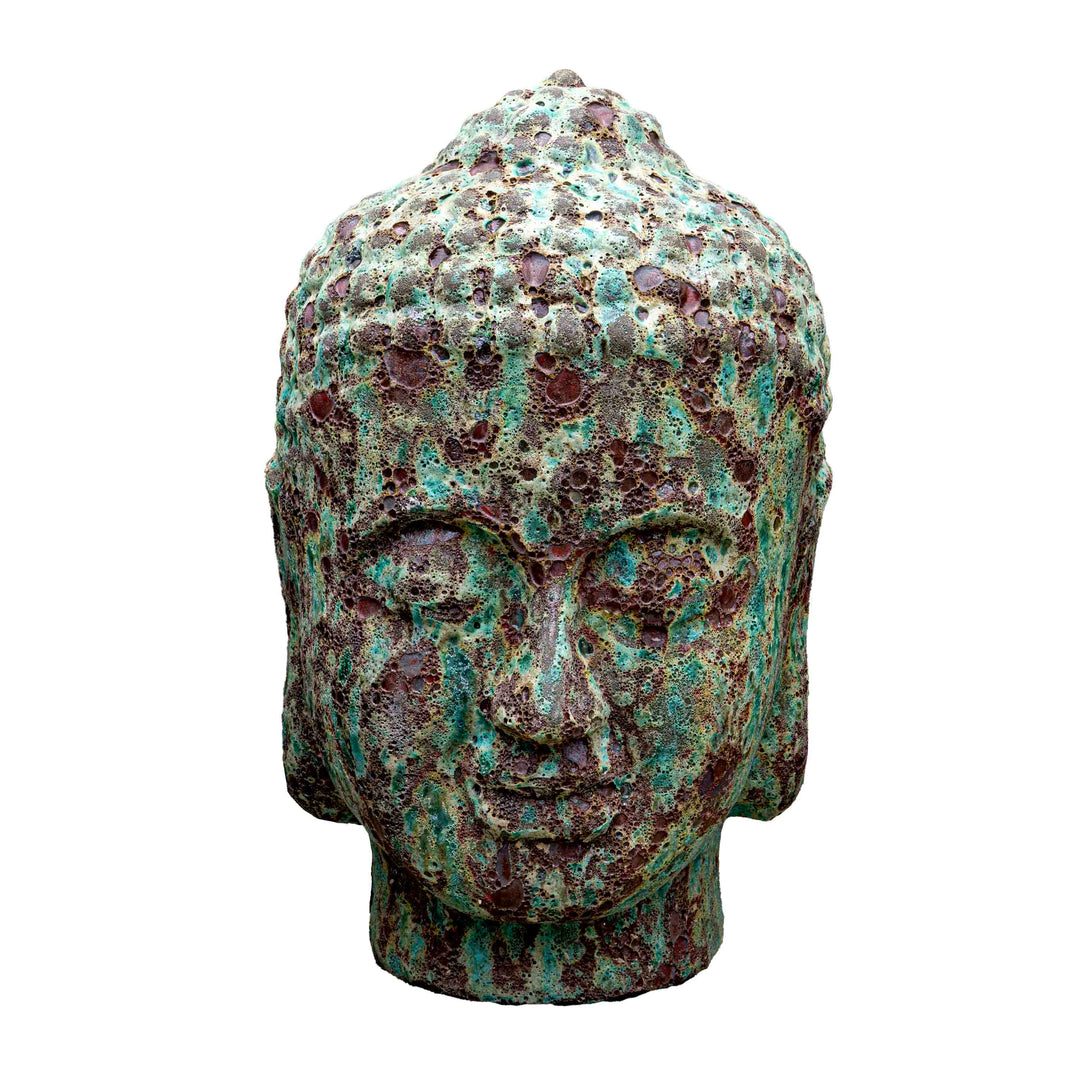 Antique Look Ceramic Buddha Head
