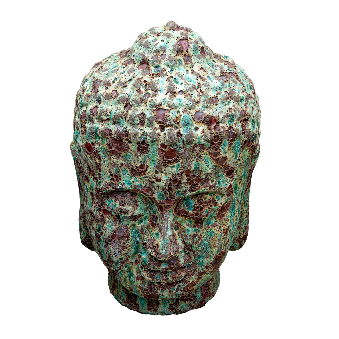Antique Look Ceramic Buddha Head