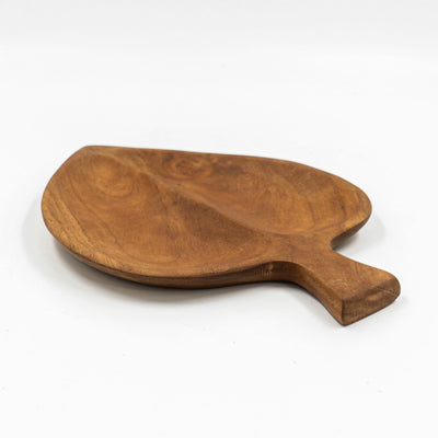 Yarah Teak Wood Heart Shaped Platter