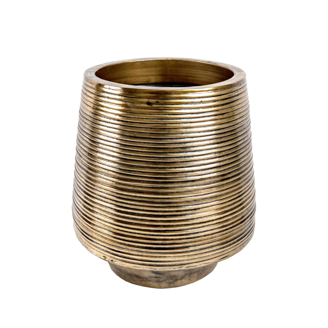 Bronze Glow Aluminium Planter with Holder