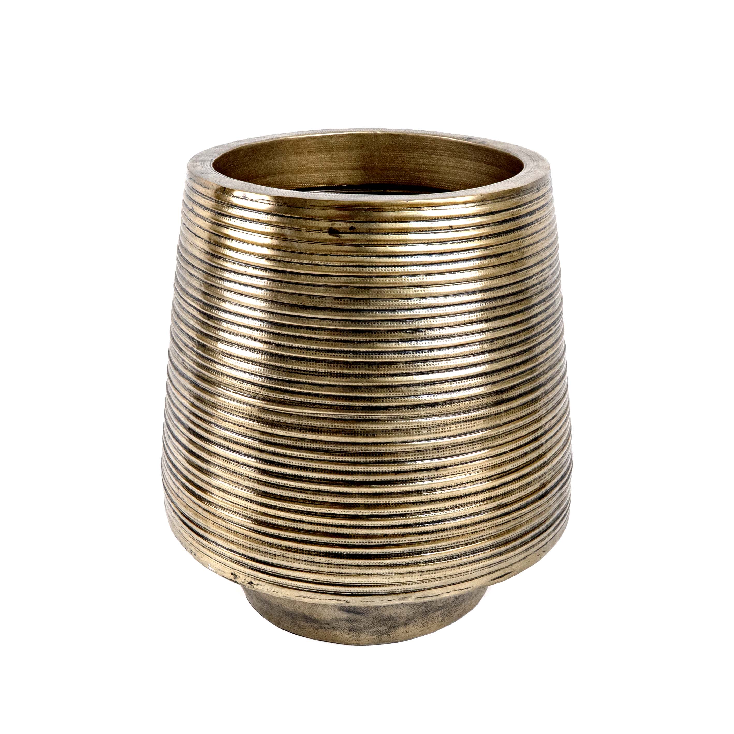 Bronze Glow Aluminium Planter with Holder