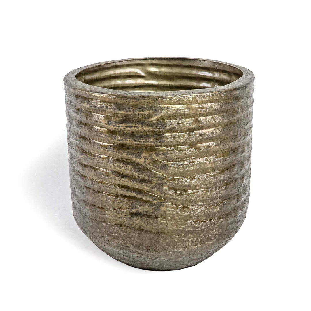 Textured Round Pot