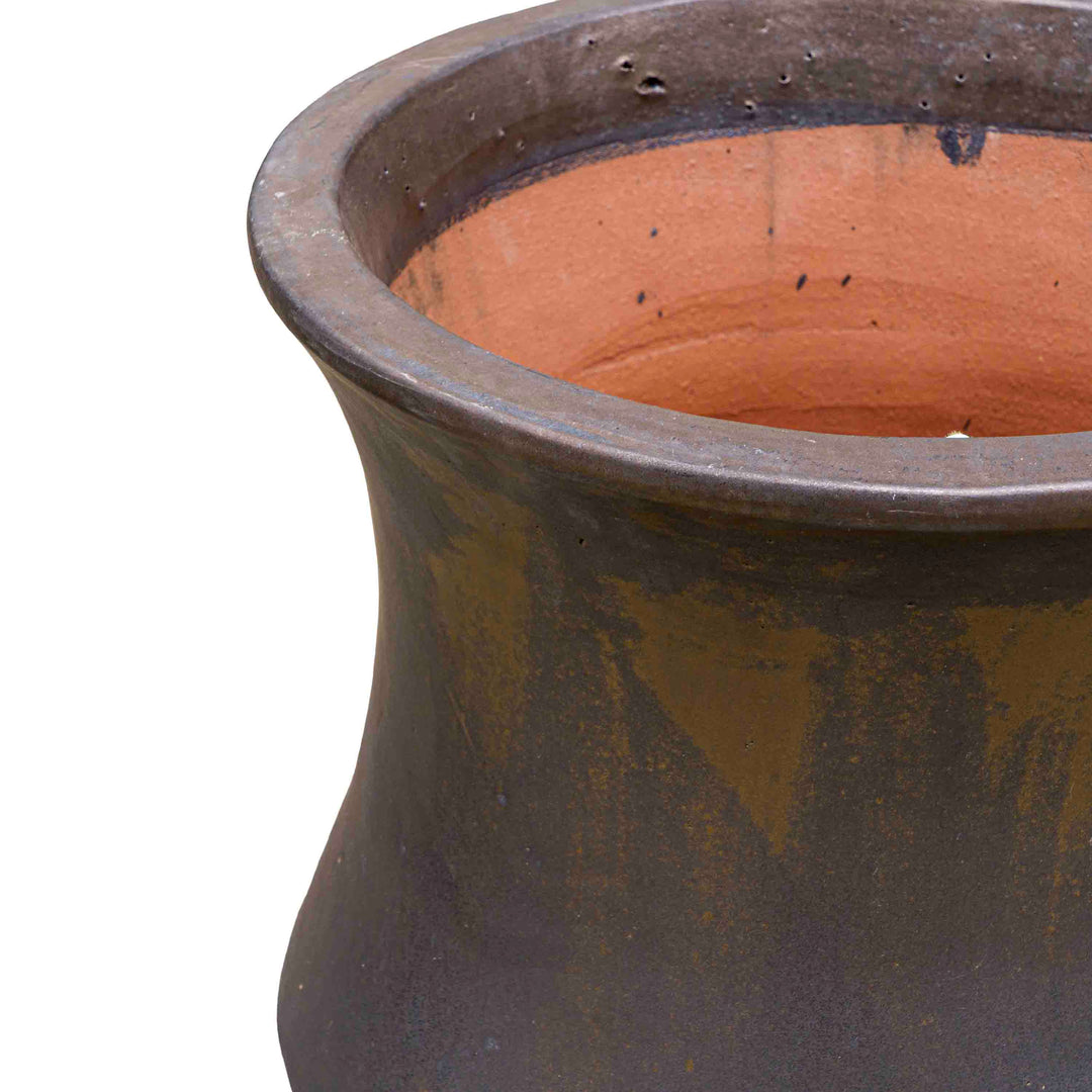 Grey Wide Ceramic Urn