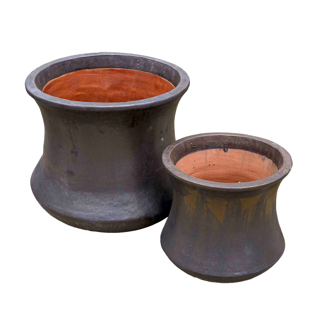 Grey Wide Ceramic Urn