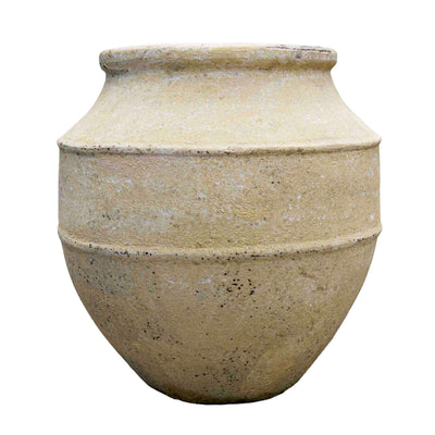 Antique Beige Ceramic Pot