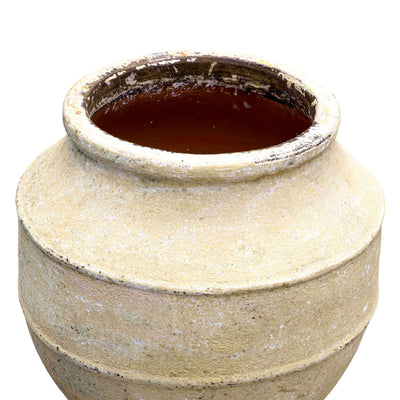 Antique Beige Ceramic Pot