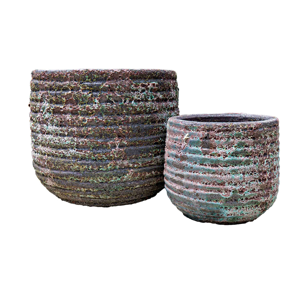 Bubbled Textured Ceramic Pot