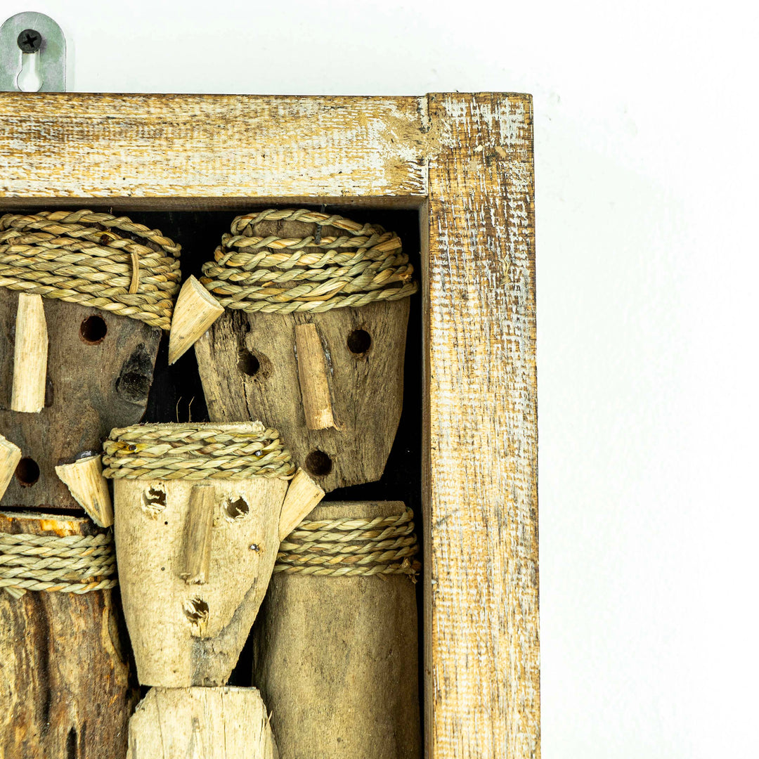 Handcrafted Wooden Decor - Family Of Five