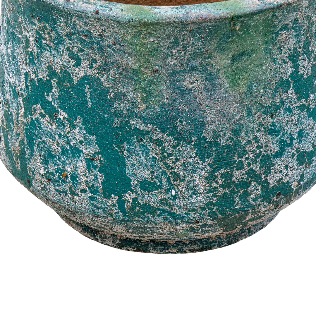 Teal Hue Ceramic Pot