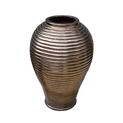 Spiral Antique Gold Urn