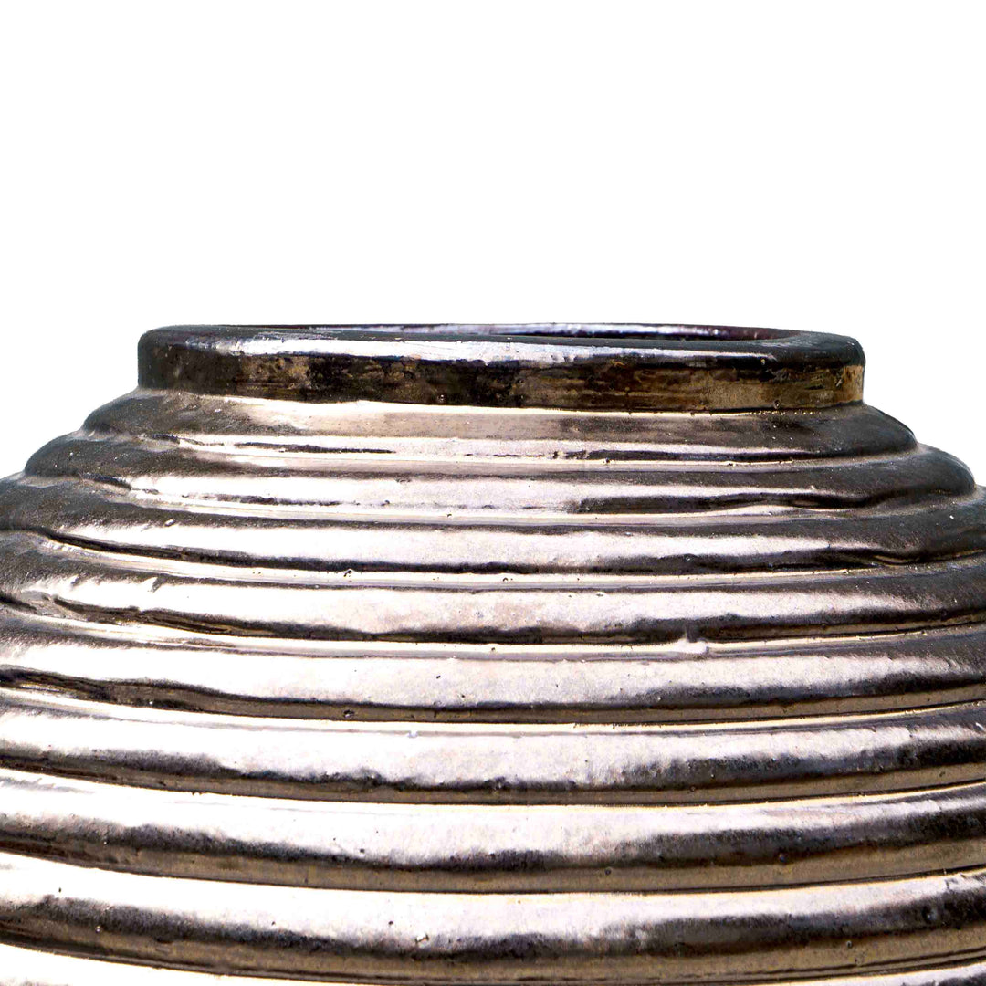 Spiral Antique Gold Urn