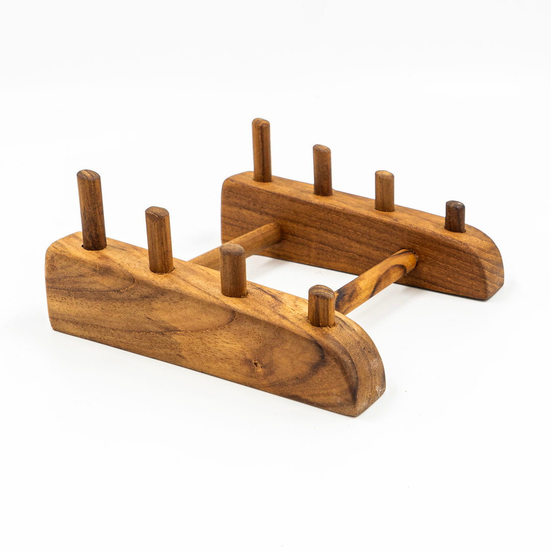 Yarah Teak Wood Plate Stand