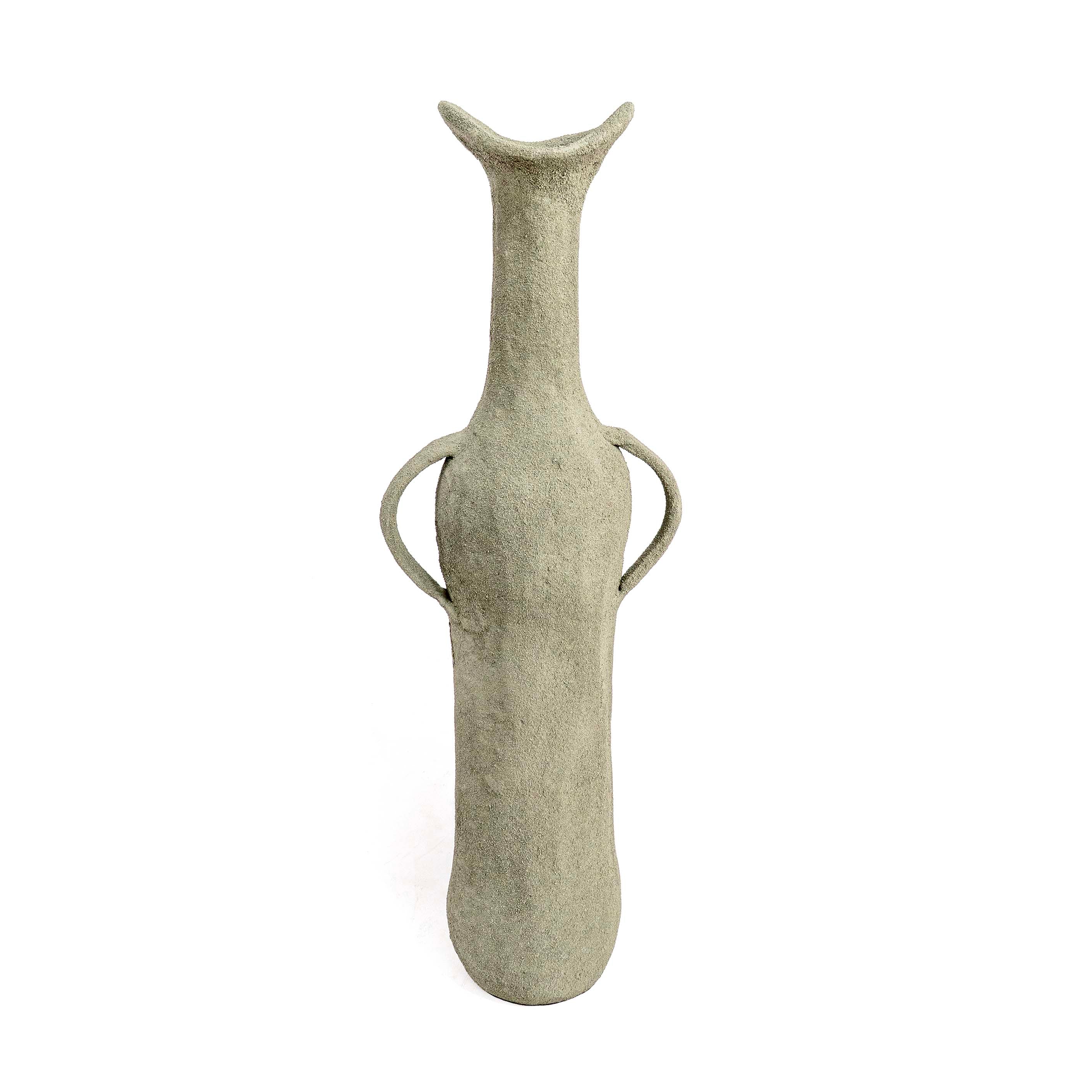 LUDIC GREEN TEXTURED VASE