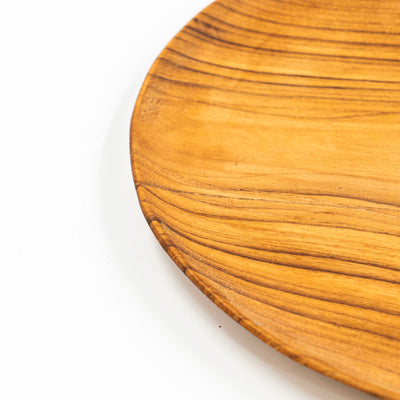 Yarah Teak Wood Round Pizza Server Plate