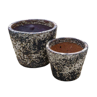 Bubbled Textured Ceramic Pot