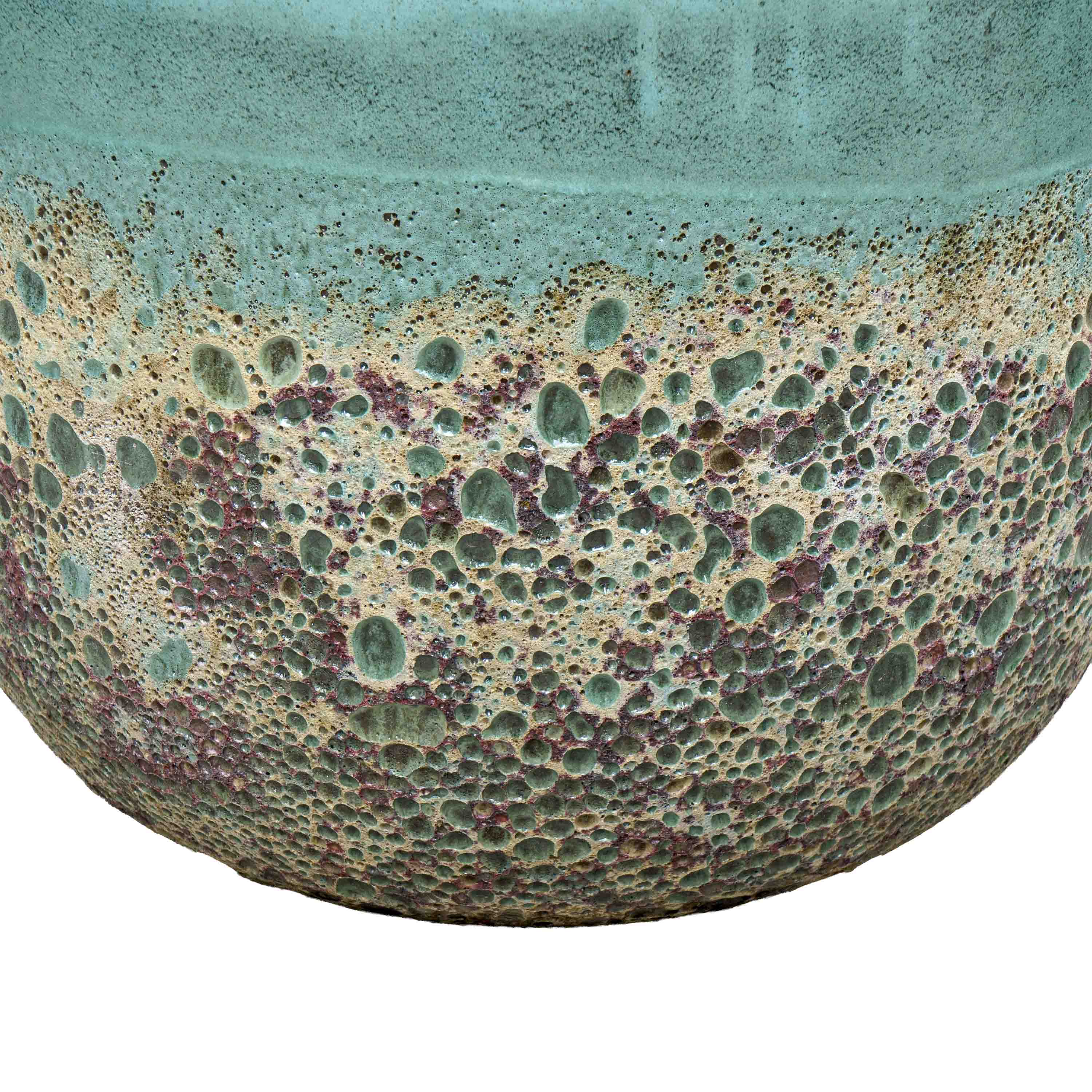 Bubble Olive Green Ceramic Pot