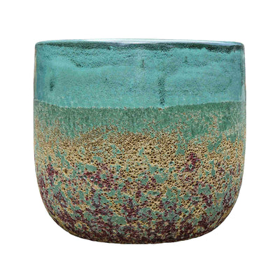 Bubble Olive Green Ceramic Pot