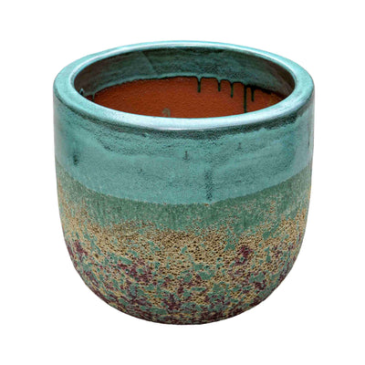 Bubble Olive Green Ceramic Pot