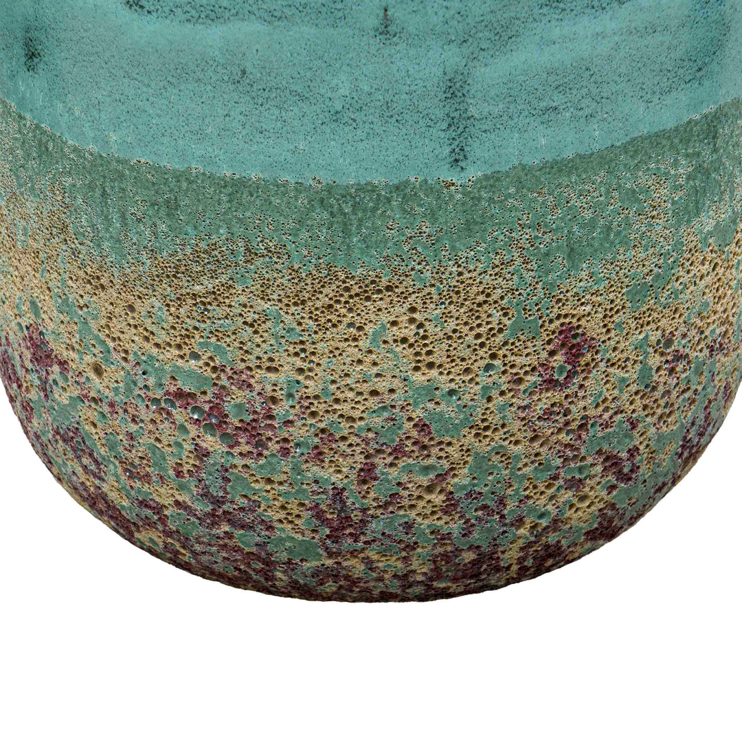Bubble Olive Green Ceramic Pot