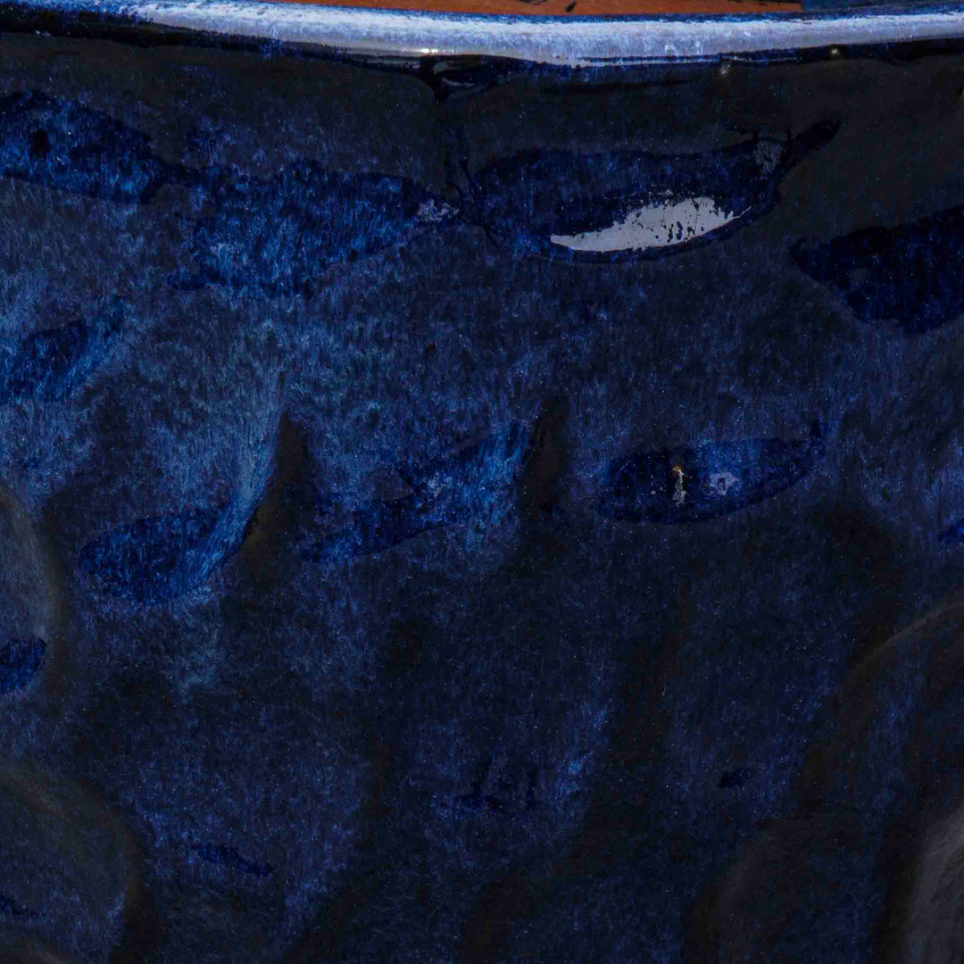 Indigo Pearl Ceramic Pot