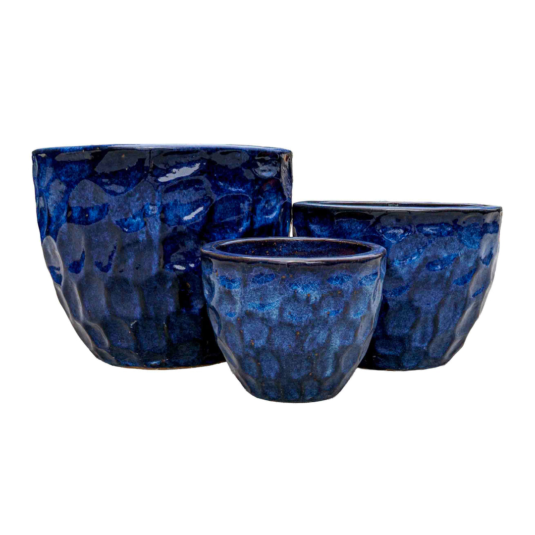 Indigo Pearl Ceramic Pot