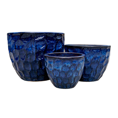 Indigo Pearl Ceramic Pot