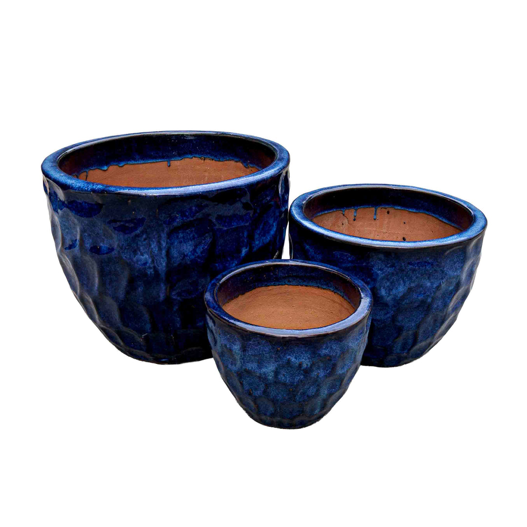 Indigo Pearl Ceramic Pot