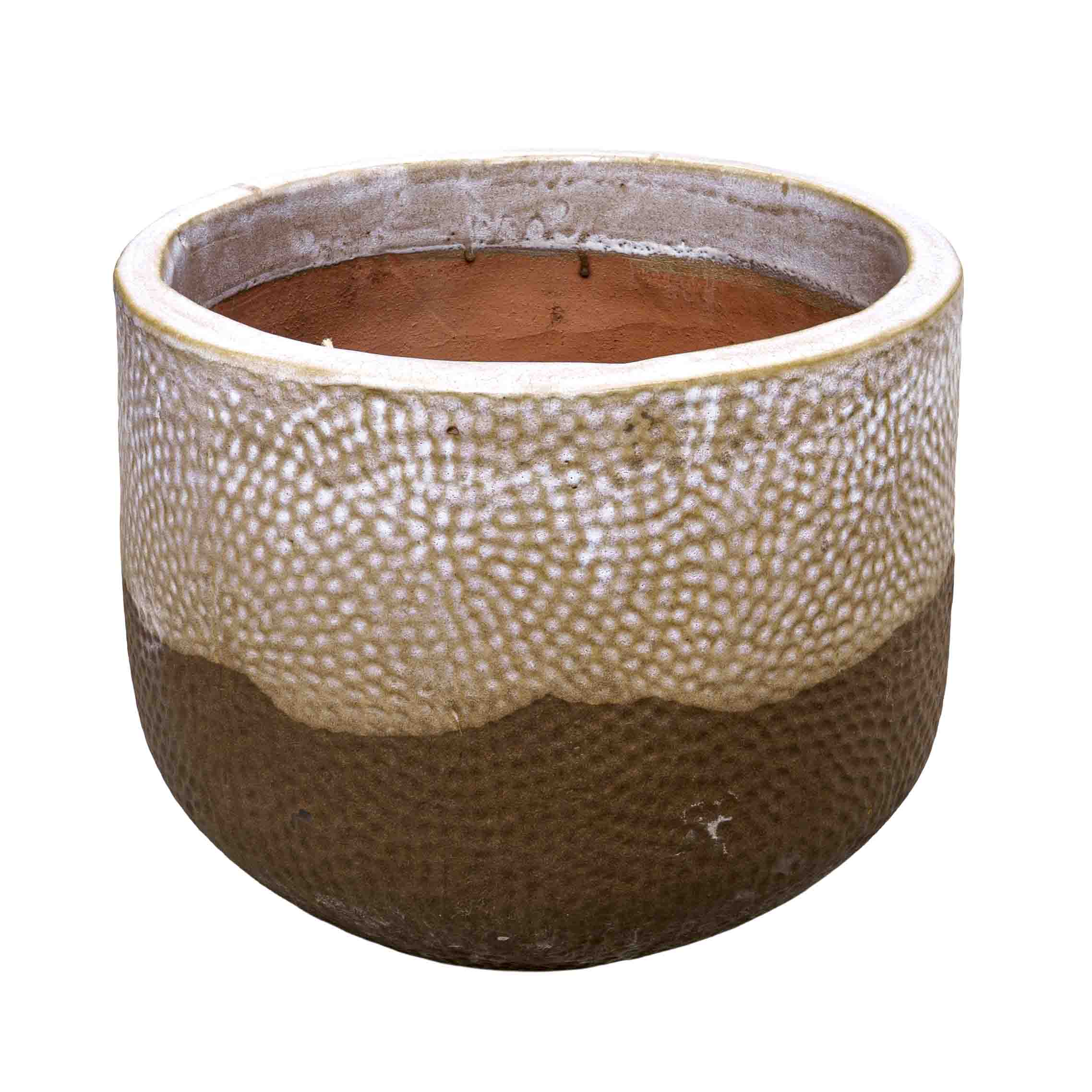 Walnut Glow Ceramic Pot
