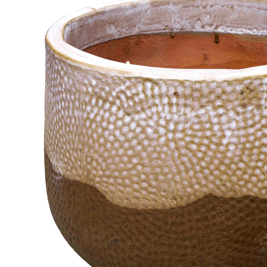 Walnut Glow Ceramic Pot