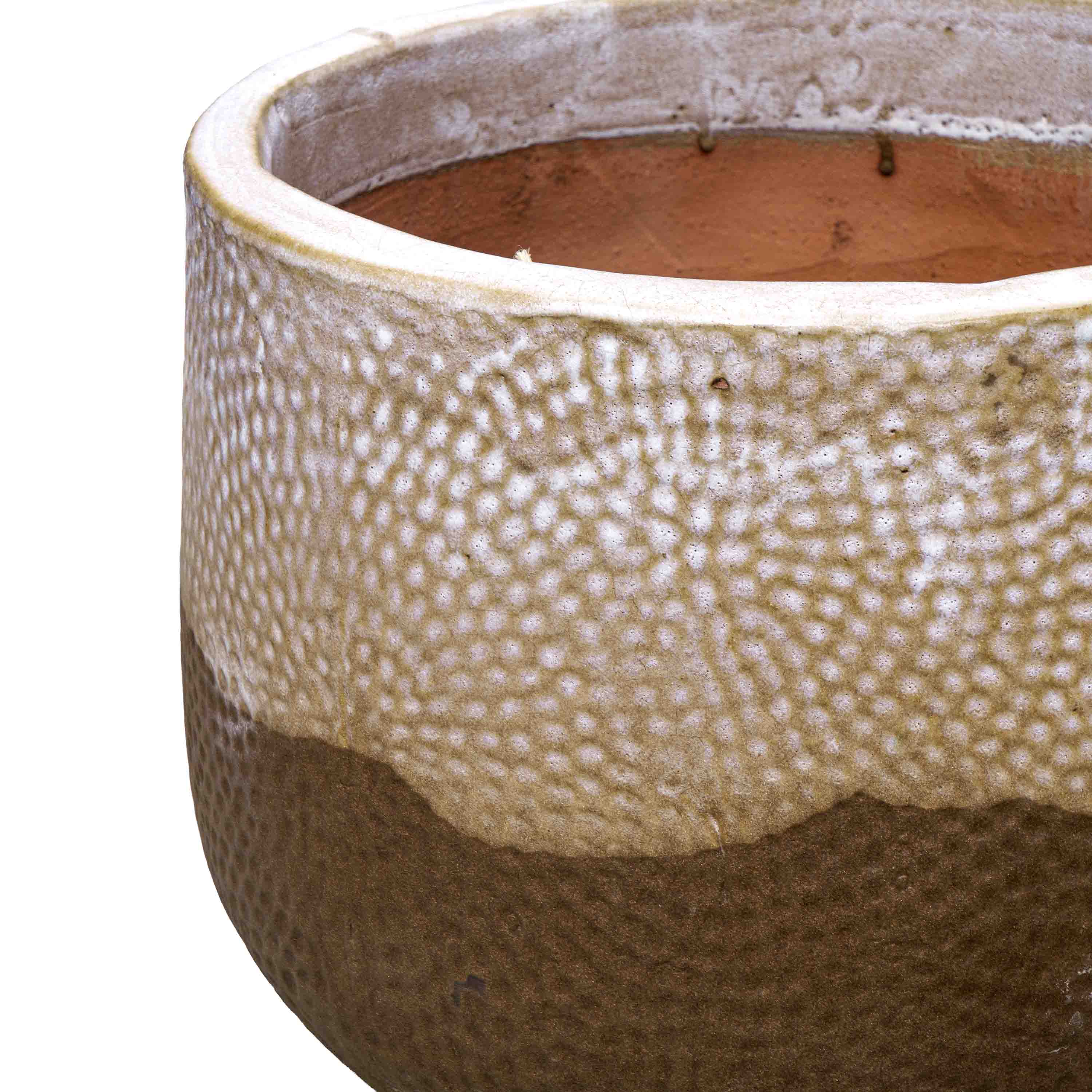 Walnut Glow Ceramic Pot
