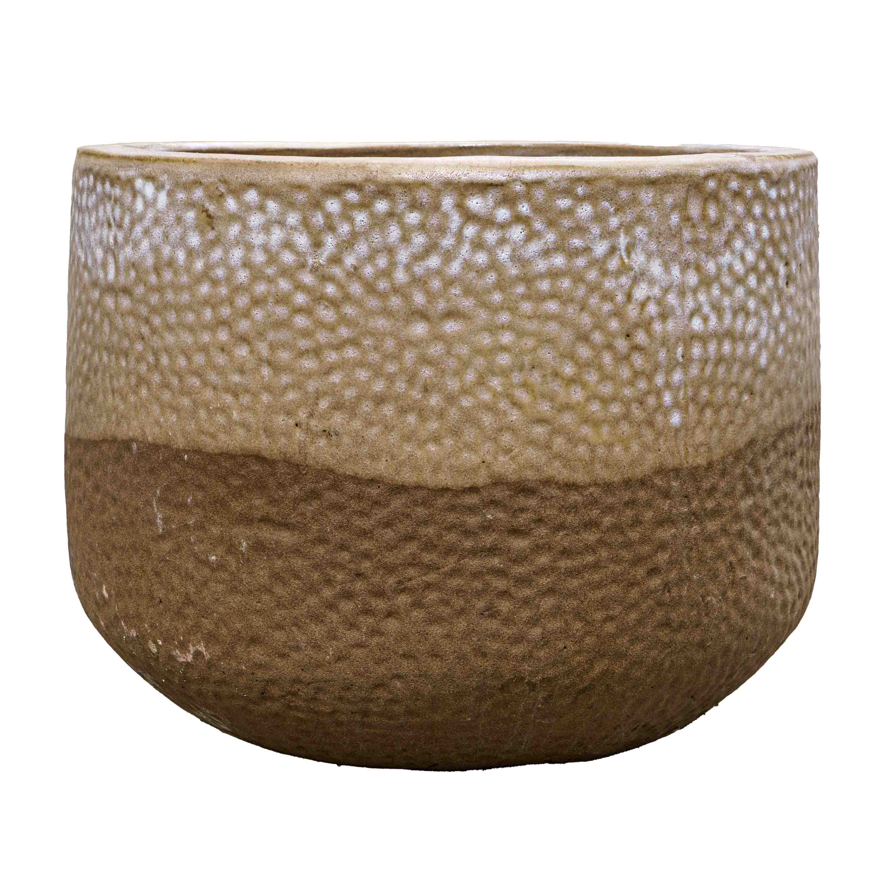 Walnut Glow Ceramic Pot