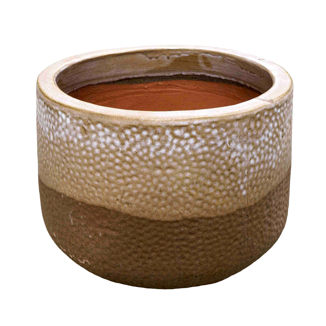 Walnut Glow Ceramic Pot