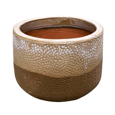 Walnut Glow Ceramic Pot
