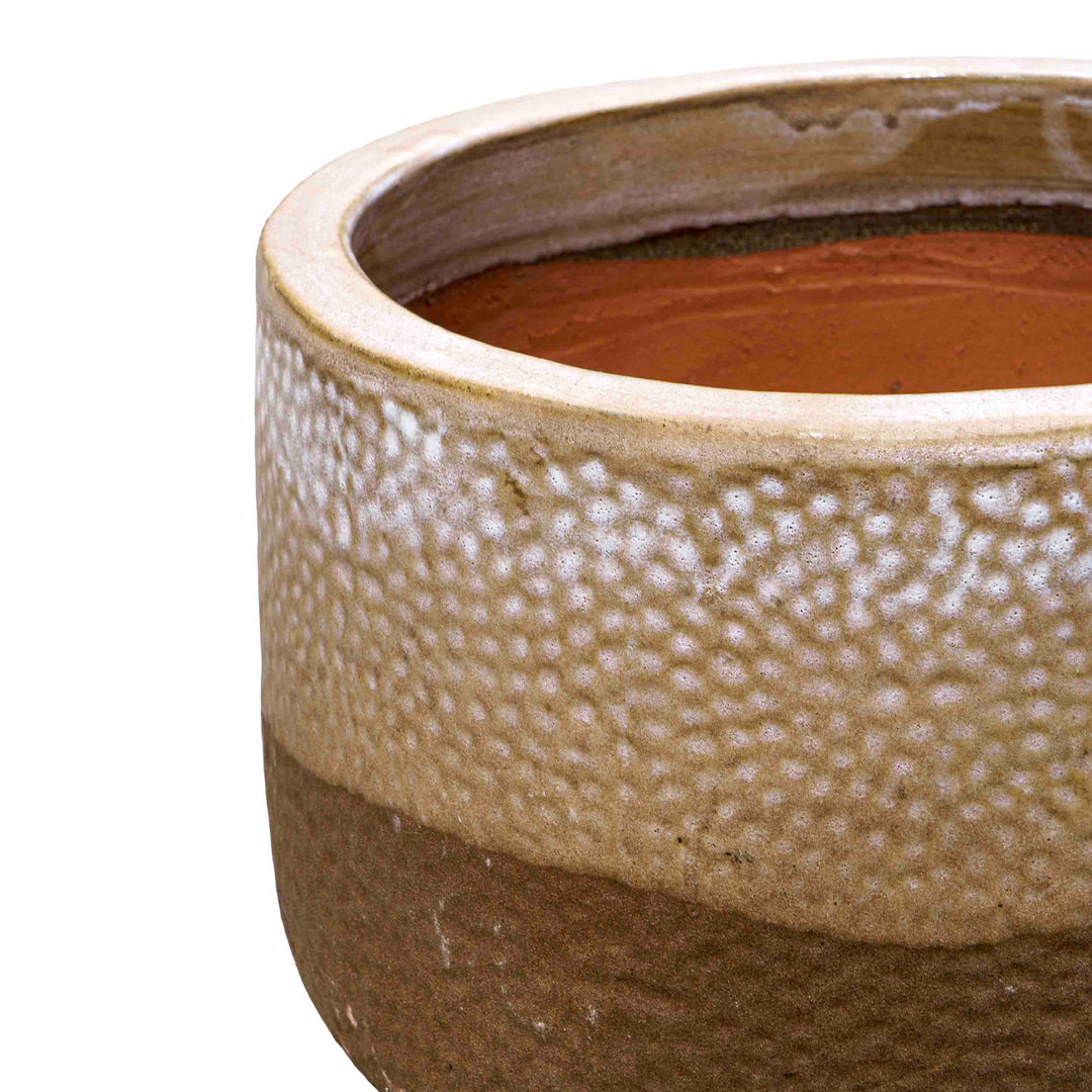 Walnut Glow Ceramic Pot