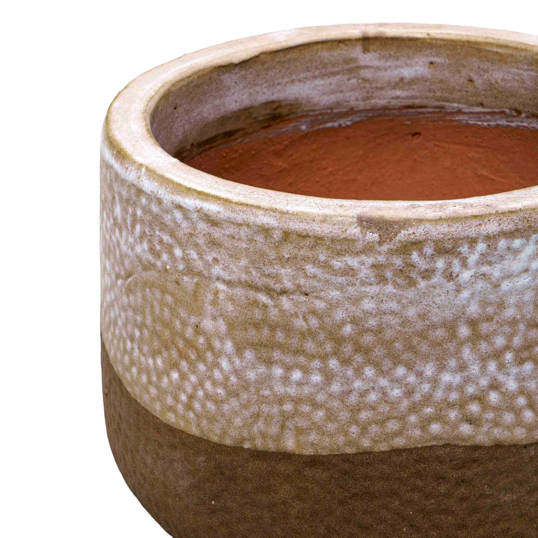 Walnut Glow Ceramic Pot