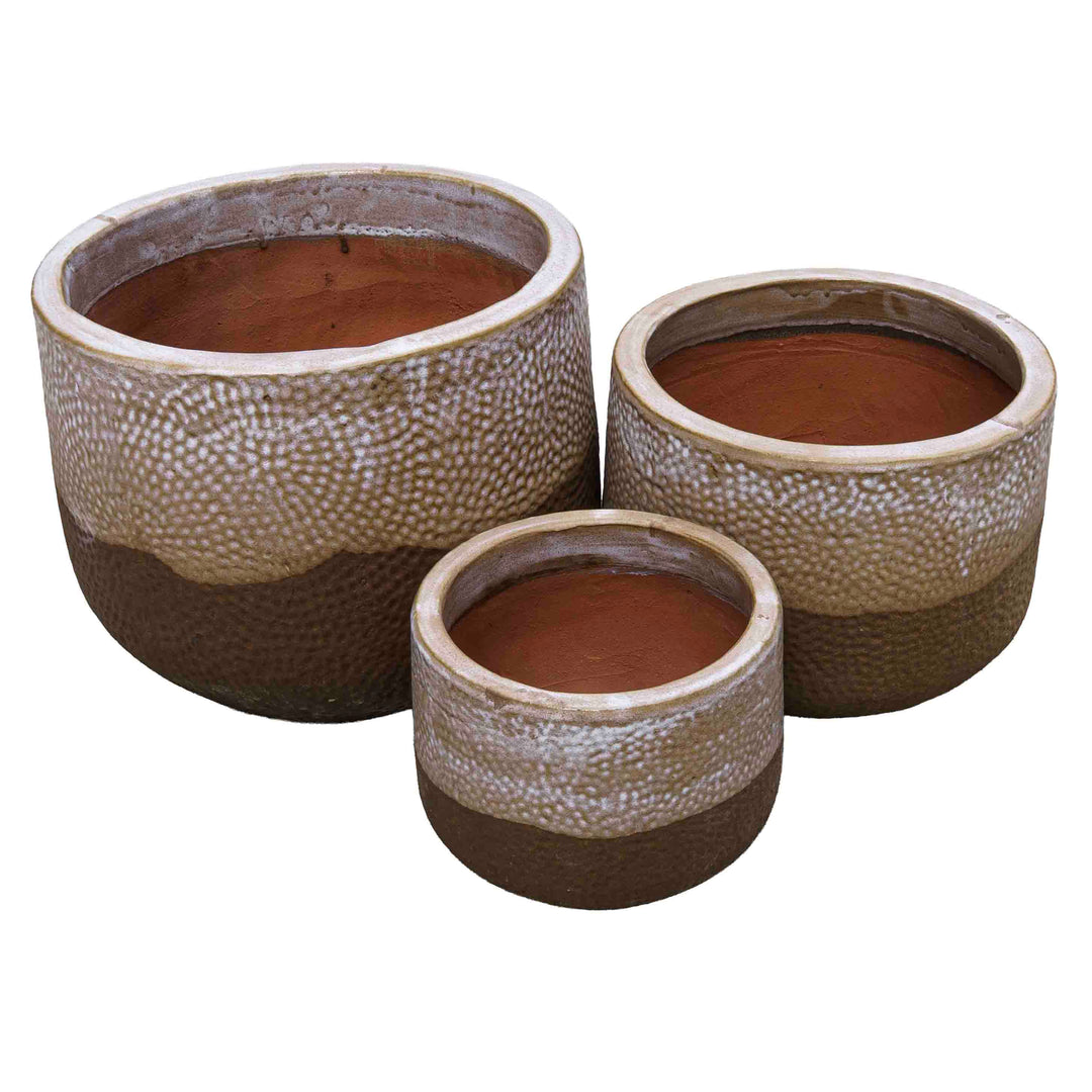 Walnut Glow Ceramic Pot